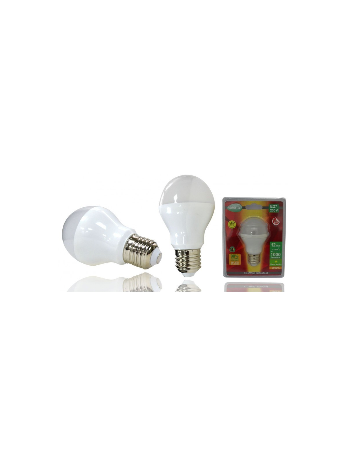 Ampoule à LED ronde E27 - 12W - Eclairage
