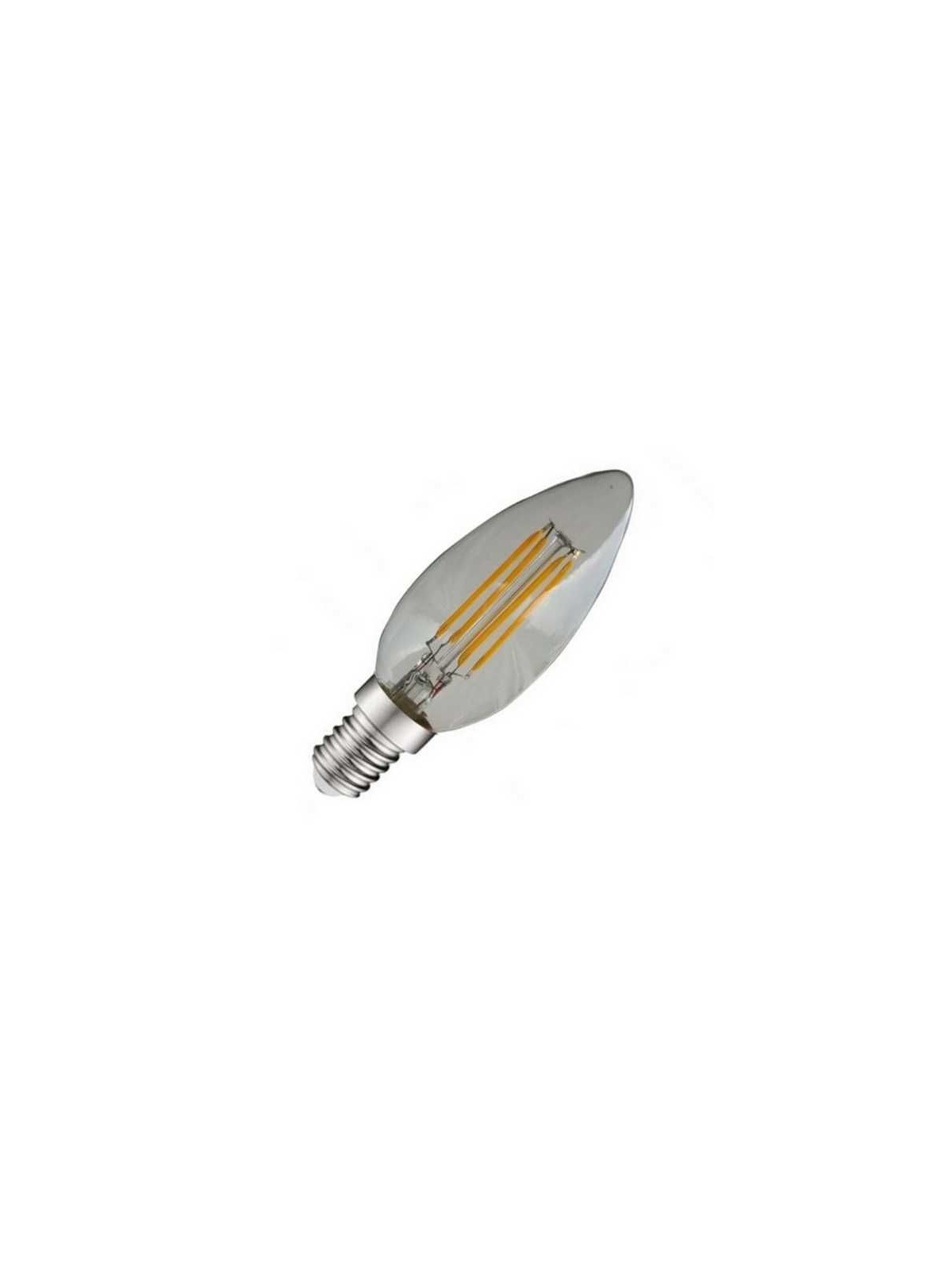 Ampoule à LED flamme à filament E14 - 4W - 4000°K - Eclairage