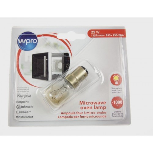 Lampe B15 - 25w Wpro - Micro-ondes