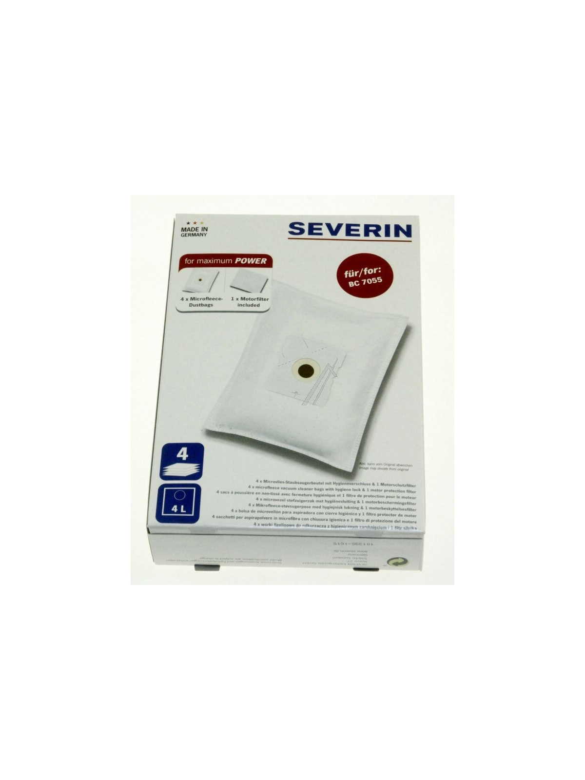 Sacs microfibres Severin S'Power BC7055 / BC7058 - Aspirateur