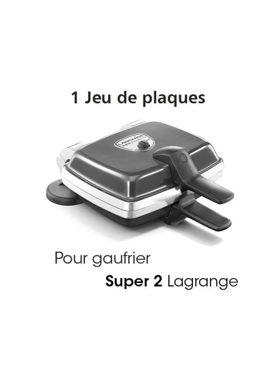 Plaques antiadhésives gaufres Lagrange Super 2 039xxx - Gaufrier