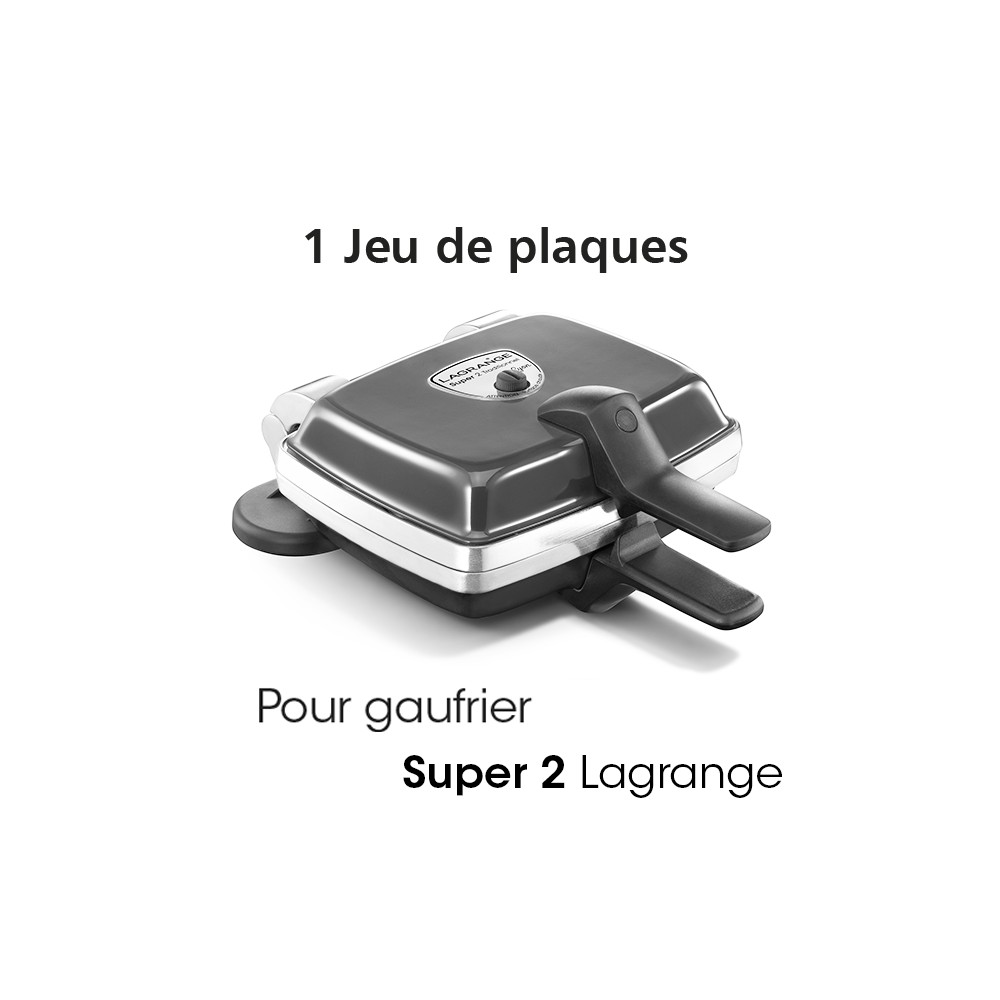 Gaufrier / Croque / Gaufrette Premium 3 plaques taupe - Lagrange