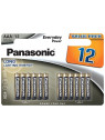 AAA - Blister 12 Piles alcaline Panasonic Everyday Power