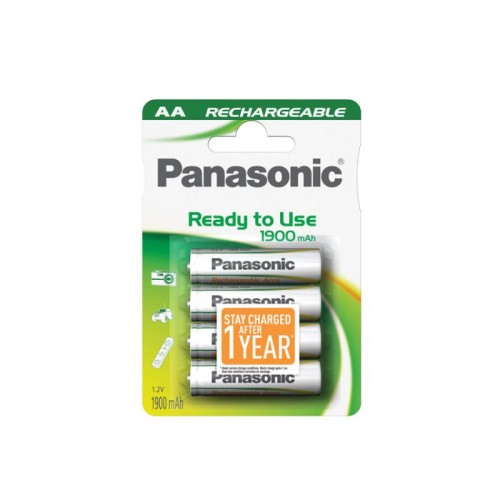 AA - Blister 4 piles rechargeable 1900mAh Panasonic