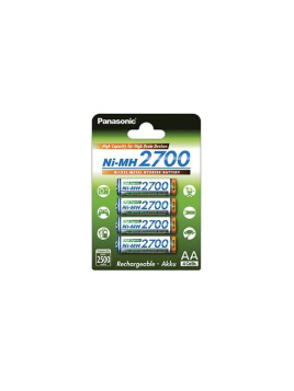 AA - Blister 4 piles rechargeable 2500mAh Panasonic