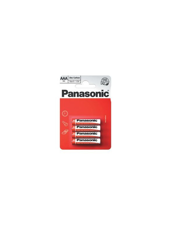 AAA - Blister 4 piles standards Panasonic