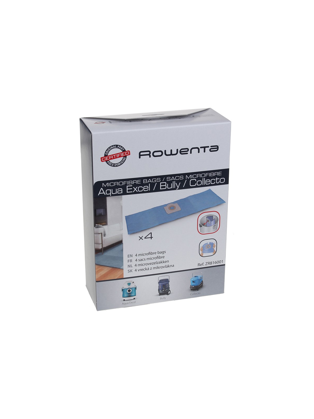 Sacs ZR816 Rowenta Aqua Excel / Bully / Collecto / Vorace - Aspirateur