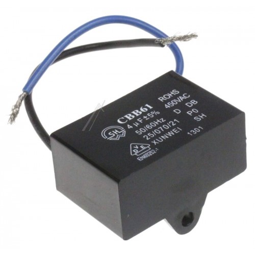 Condensateur de démarrage CBB61 4uF - 450V