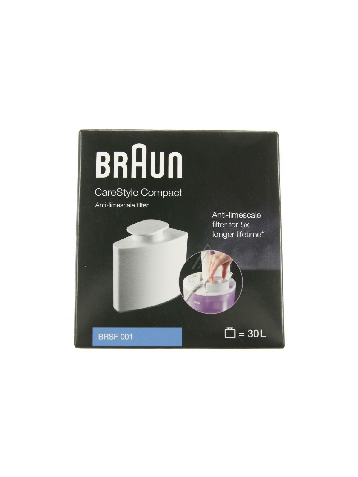 Filtre anti-calcaire BRSF001 Braun CareStyle Compact IS2044VI - Centrale vapeur
