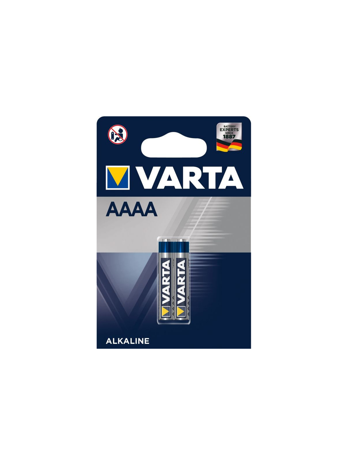 AAAA - Blister 2 piles alcaline Varta LR61