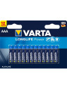 AAA - Blister 12 piles alcaline Varta LR03 LongLife Power