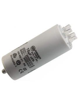 Condensateur de démarrage 16μF - 400 / 450V - Lave linge & sèche linge
