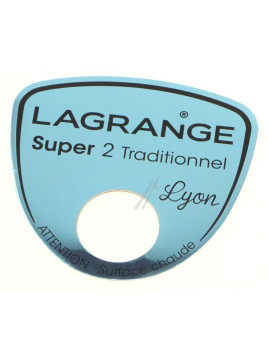 Plaque de marque bleue Lagrange Super 2 039xxx - Gaufrier