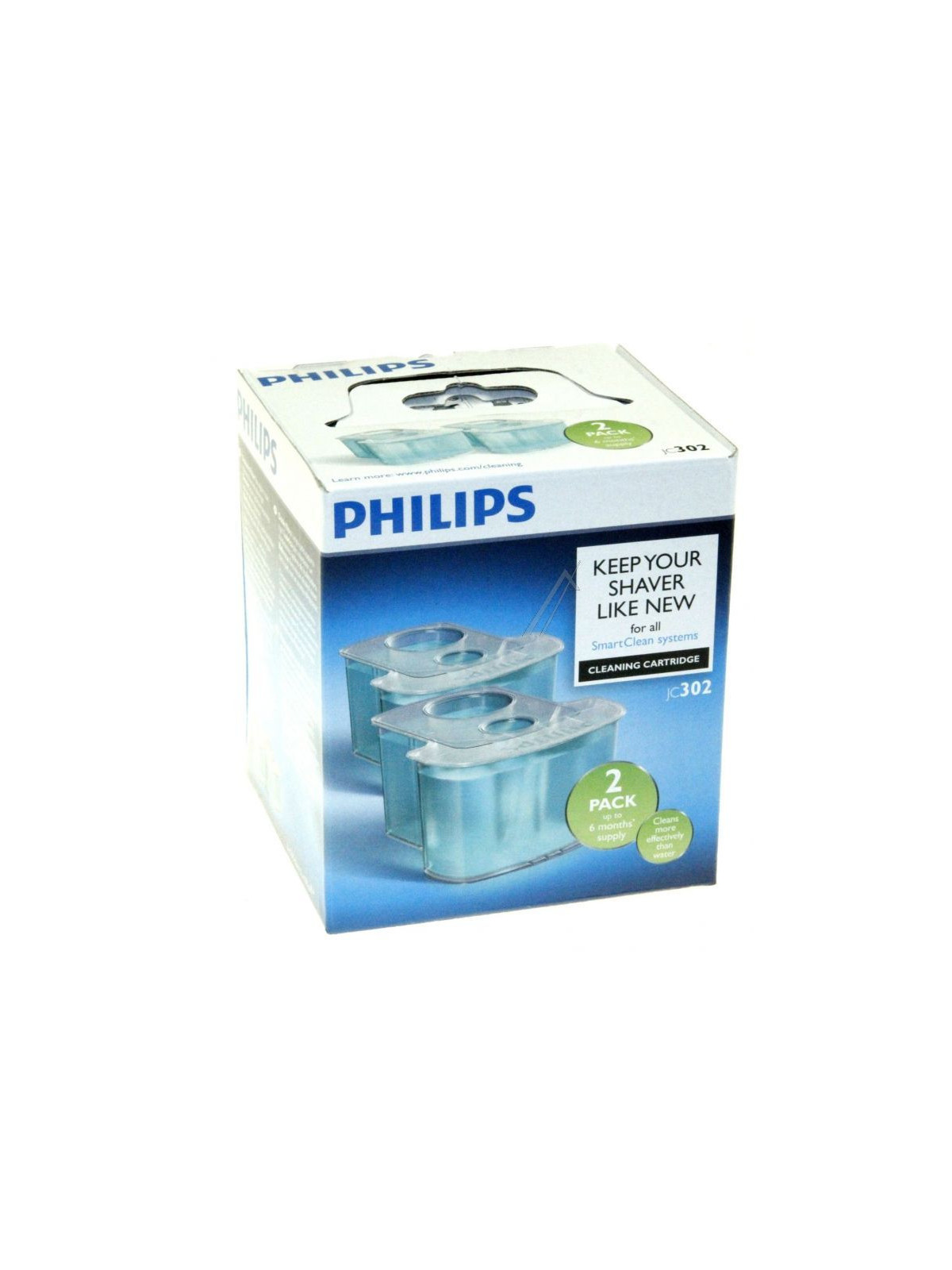 Cartouches de nettoyage SmartClean x2 Philips 7000 / 9000 - Rasoir