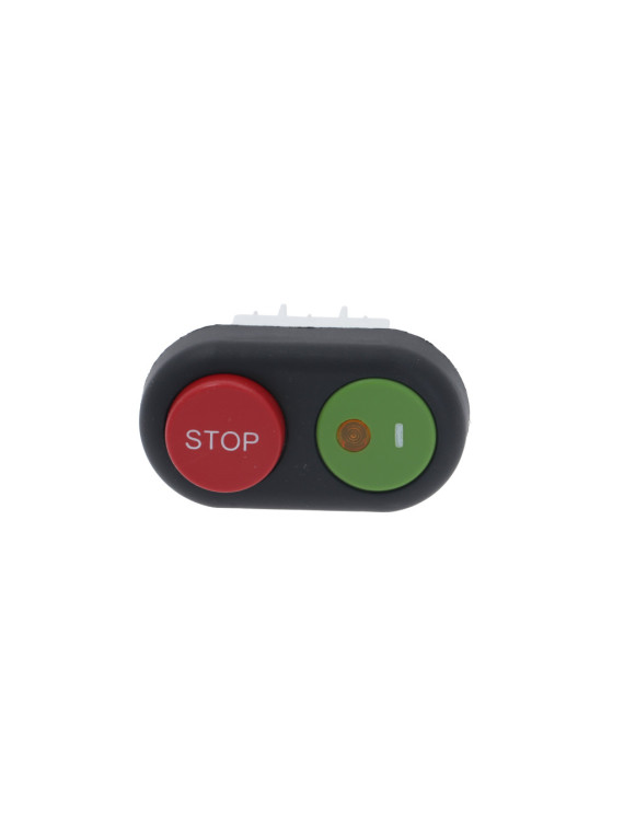 Clavier 2 touches verte / rouge 22x30mm - Trancheuse 