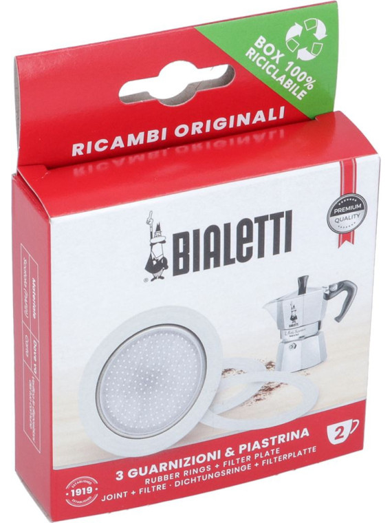 Bialetti - Moka Export Joints Pour Cafetière 3 - 4 Tasses - Les Secrets du  Chef