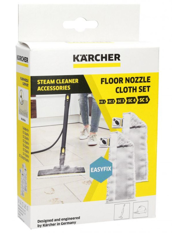 Serpillère microfibre EasyFix Kärcher SC1 / SC2 / SC3 / SC4 / SC5 - Nettoyeur vapeur