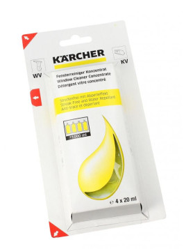 Produit de nettoyage concentré 4x20ml Kärcher WV50 / WV60 / WV70 - Nettoyeur de vitres