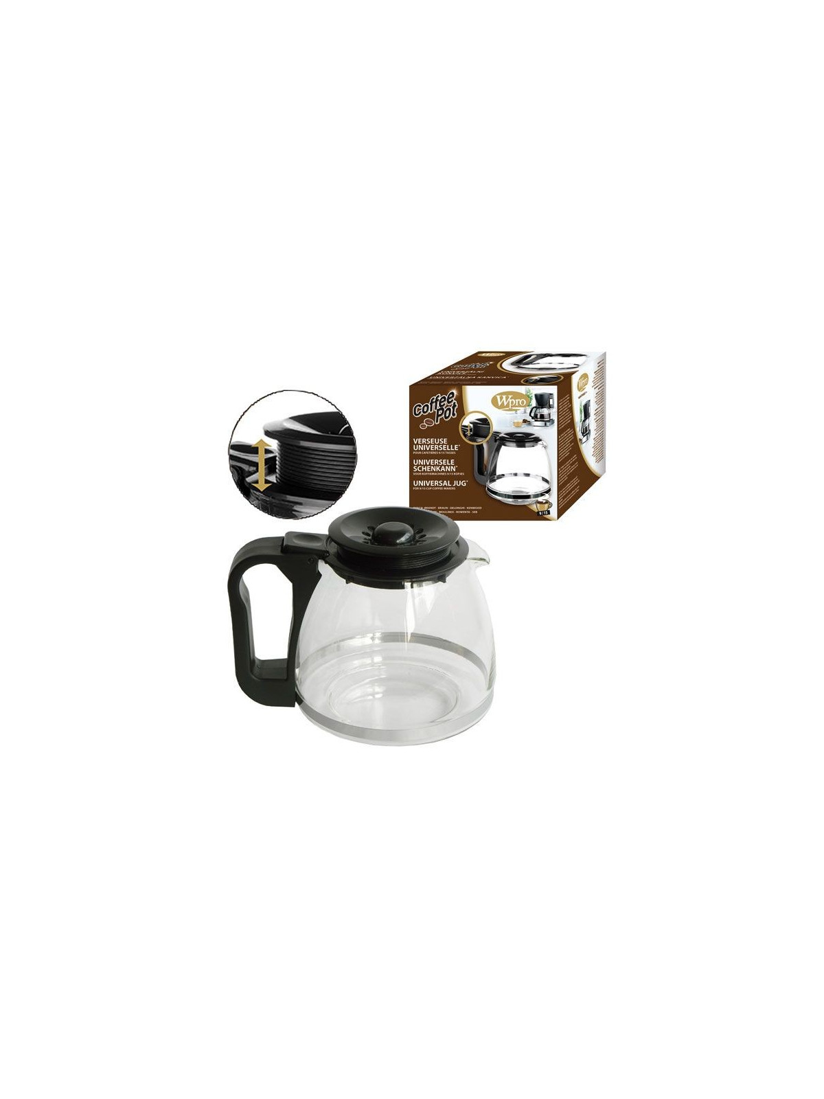 Verseuse conique 9/15 tasses universelle - Accessoires machines à café 