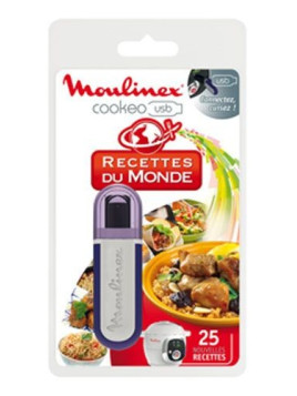 Clé usb 25 recettes du monde Moulinex Cookeo - Multicuiseur