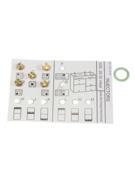 Kit injecteurs gaz butane Beko GM15120DX - Cuisinière