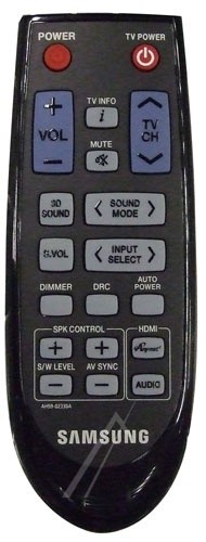 Télécommande compatible Samsung HWD450 - Barre de son - AH59-02330A