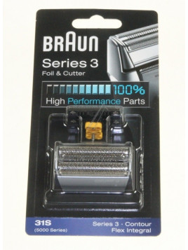 Combipack grille silver + couteaux Braun 5000 / 6000 series - Rasoir