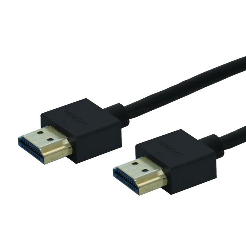 Cordon HDMI 1.4 haute vitesse Slim - Long. 1,00m