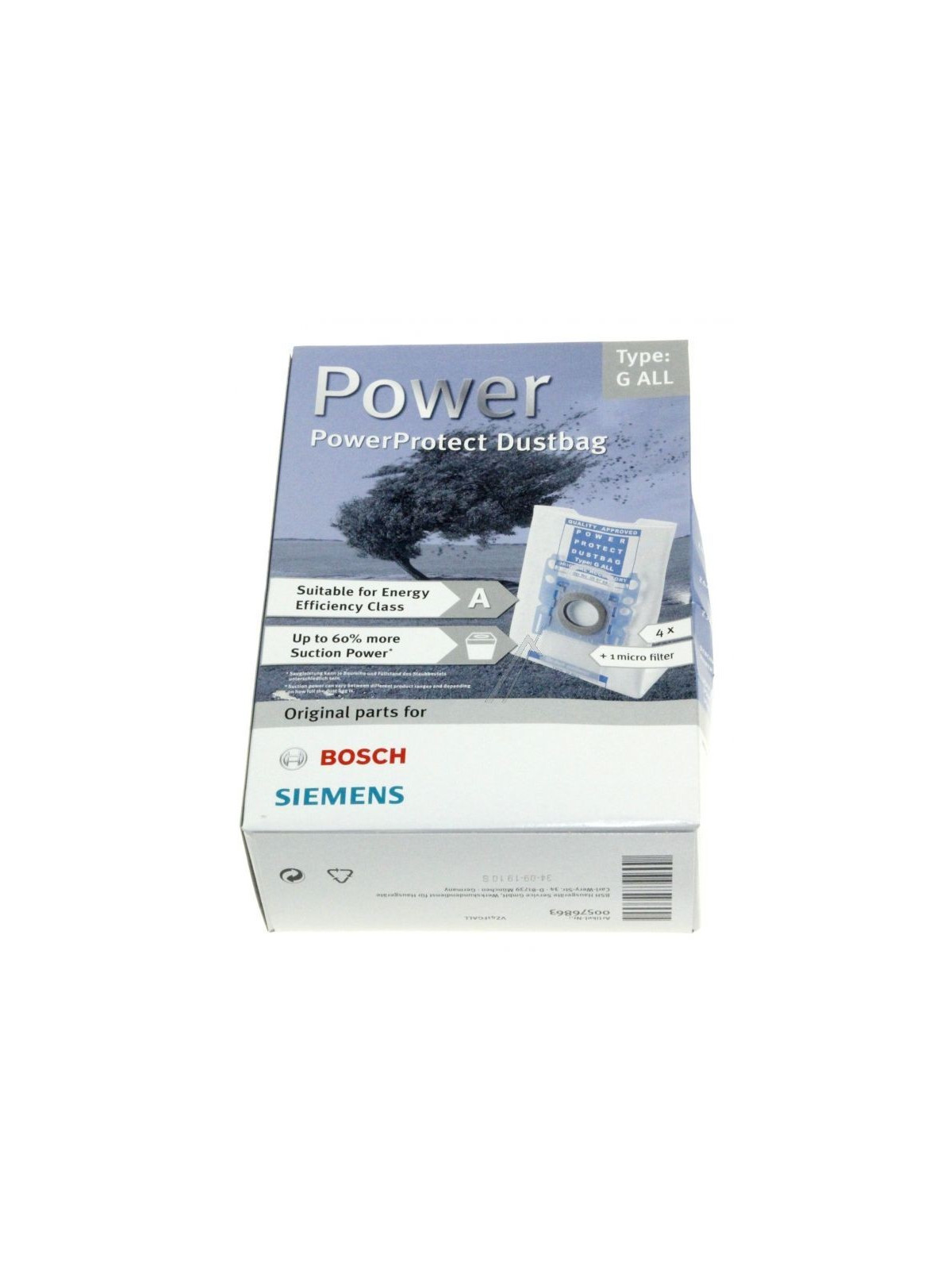 Type G ALL - Sac PowerProtect Bosch / Siemens - Aspirateur